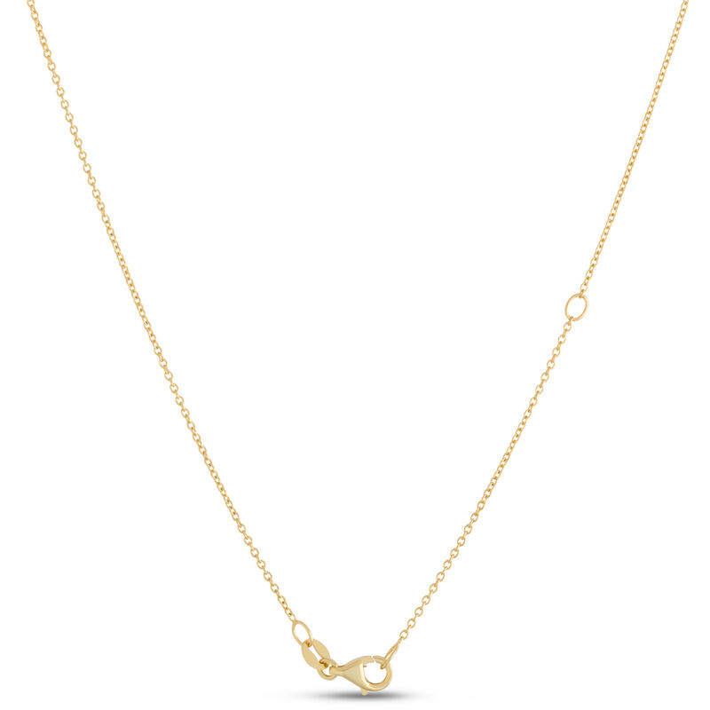 Classic Diamond Cross Necklace, 1 &frac34; Carat Total Weight, 14K Yellow Gold image number 2