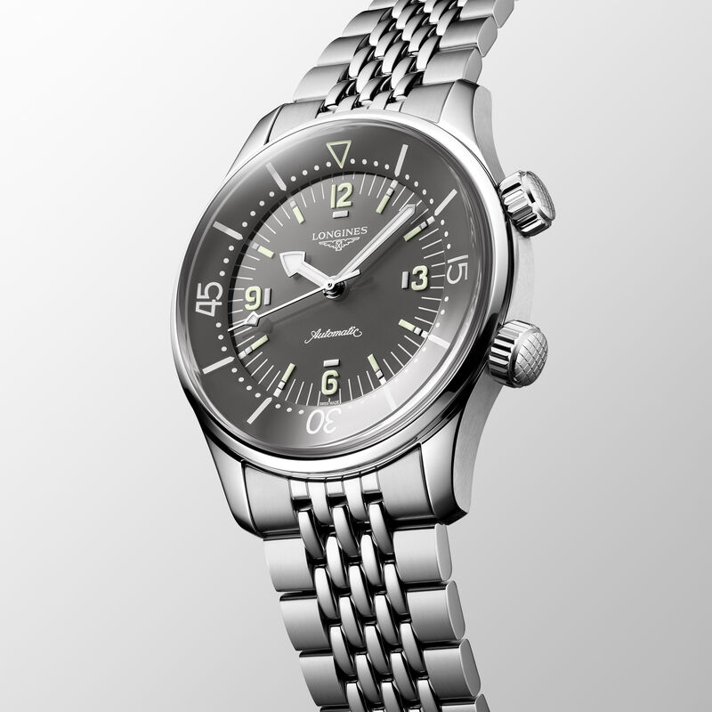 Longines Legend Diver Gray Dial Watch, 39mm image number 1