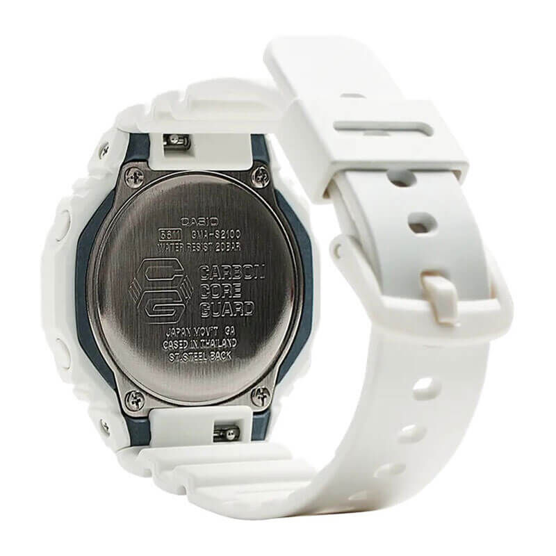 G-Shock White & Silver Detailed Octagon Bezel Watch, 46.2mm image number 2