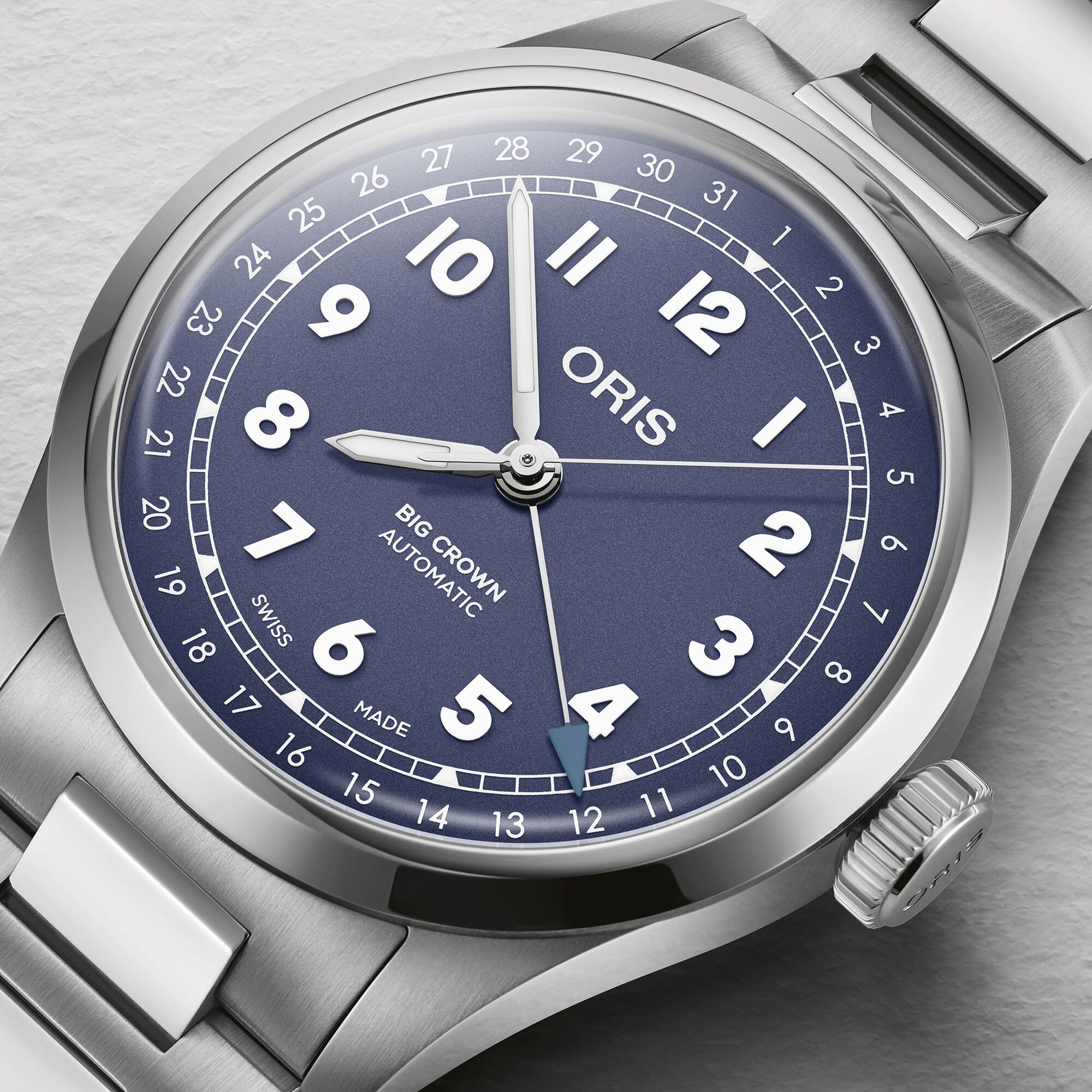 Oris Big Crown Pointer Date Lilac Dial Watch, 40mm