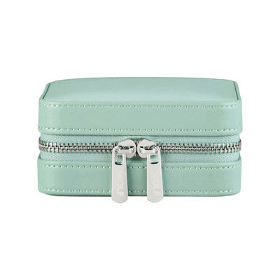 WOLF X LIBERTY Julia Interior Print Small Travel Jewelry Zip Case - Sage Green