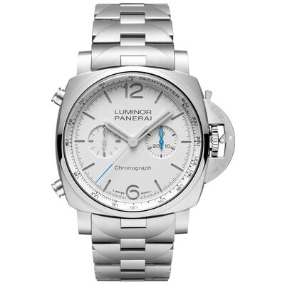 Panerai Luminor Chrono White Dial Watch, 44mm