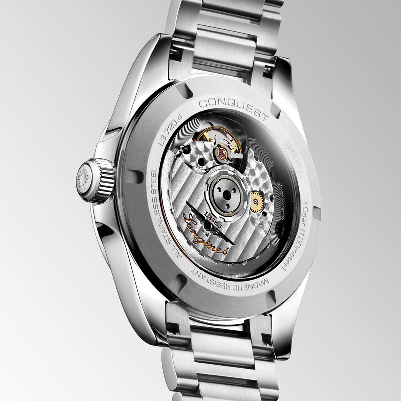 Longines Conquest Silver Dial Watch, 38mm image number 3