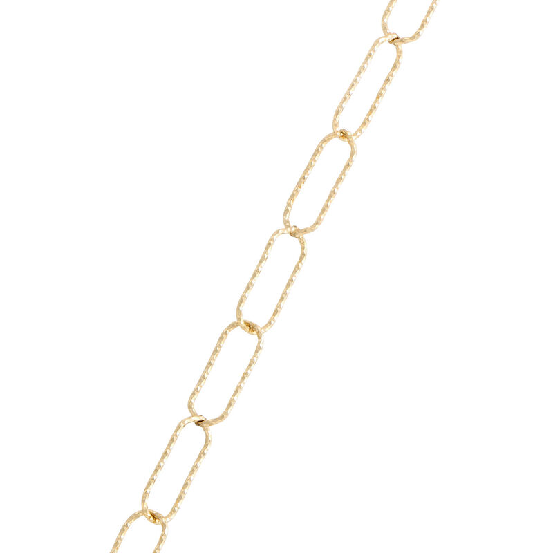 Toscano 18-Inch Sparkle Link Necklace, 14K Yellow Gold image number 2