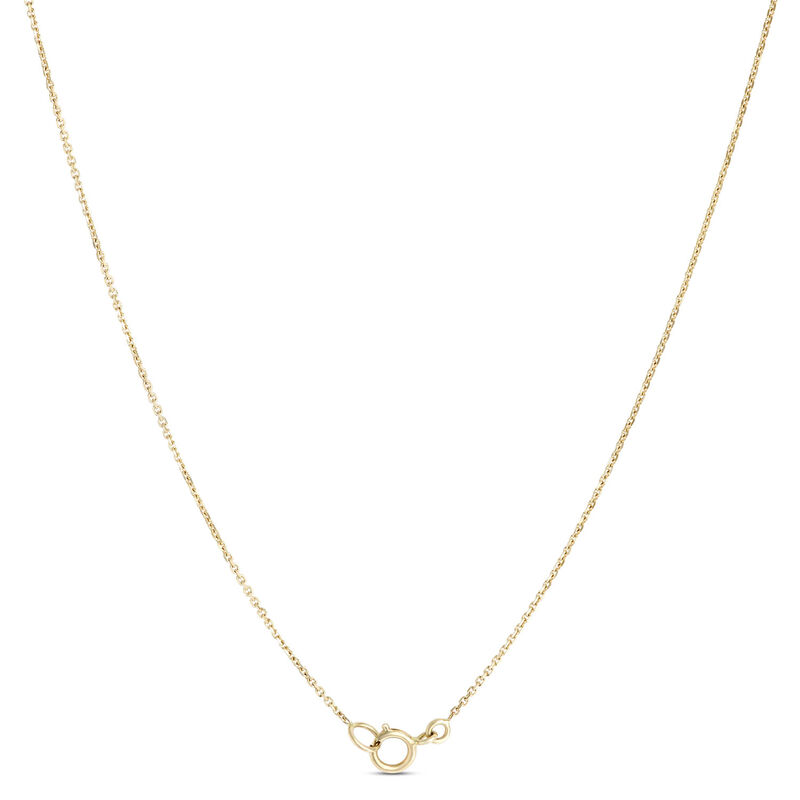15-inch Baby Heart Necklace, 14K Yellow Gold image number 3