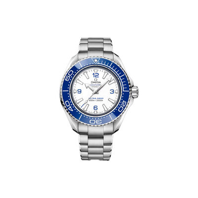 Pre-Owned OMEGA Seamaster Planet Ocean 6000M White Dial Watch, 45.5mm