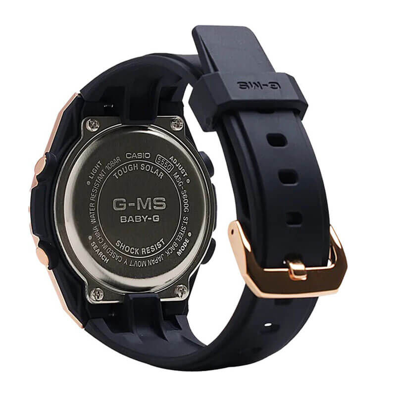 G-Shock Black Resin Rose IP Solar Watch, 43.9mm image number 2