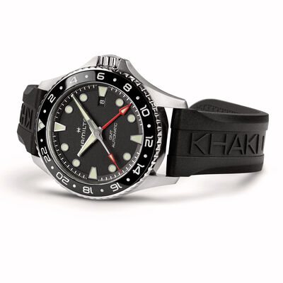 Hamilton Khaki Navy Scuba Auto GMT Black Dial Watch, 43mm