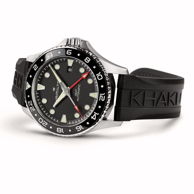 Hamilton Khaki Navy Scuba Auto GMT Black Dial Watch, 43mm image number 1