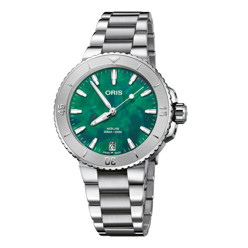 Oris X Bracenet Green Dial Watch,  36 mm image number 0