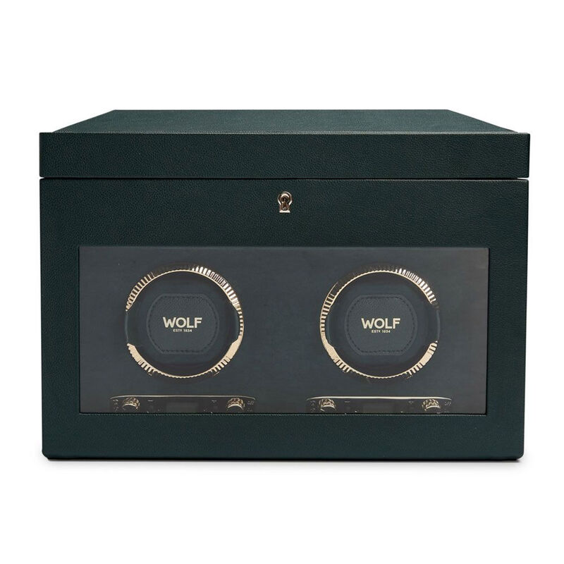 WOLF British Racing Double Watch Winder With Storage image number 0