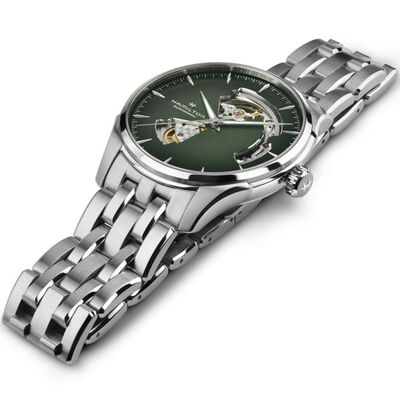 Hamilton Jazzmaster Open Heart Automatic Watch Green Dial, 40mm