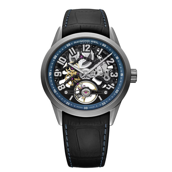 Raymond Weil Limited Edition Freelancer Blue Skeleton Watch 42mm