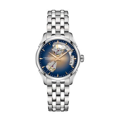 Hamilton Jazzmaster Open Heart Lady Auto Champaigne Dial Watch, 36mm