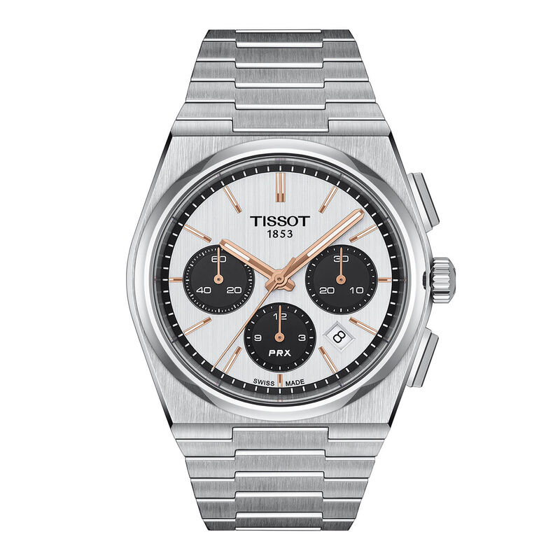 Tissot PRX Automatic Chronograph Watch Rose Gold Details, 41.5mm image number 0
