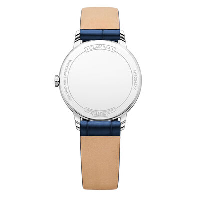 Baume & Mercier CLASSIMA Blue Strap Watch 31mm