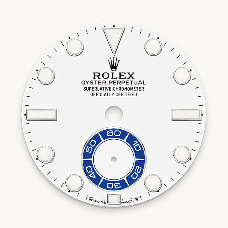 rolex yacht-master ii in oystersteel, m126680-0001 - white dial - ben bridge