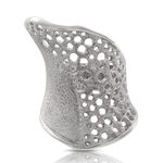 Honeycomb Ring in Sterling Silver