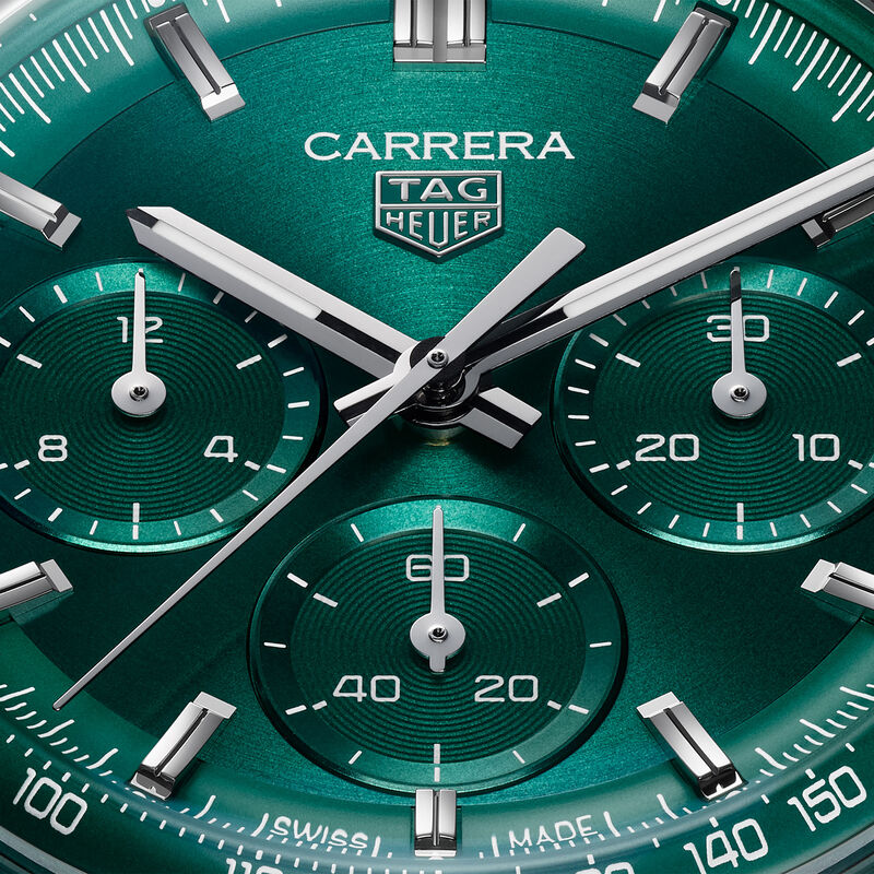 TAG Heuer Carrera Chronograph Green Dial Watch, 41mm image number 3
