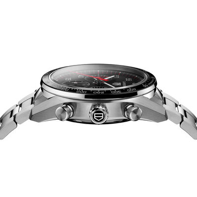 TAG Heuer Carrera Chronograph Sport Black Dial Watch, 42mm