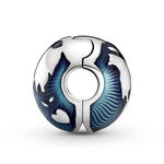 Pandora Blue Globe Clip Enamel Charm