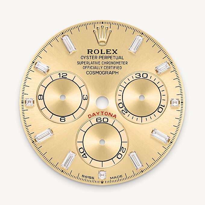 Rolex Cosmograph Daytona 18 kt yellow gold with lugs set with