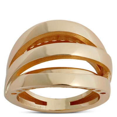 Toscano Swirl Ring, 14K Yellow Gold Sized 8