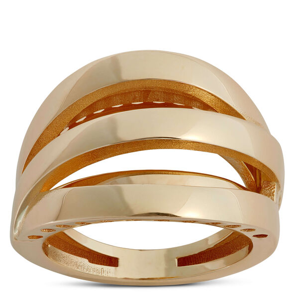 Toscano Swirl Ring, 14K Yellow Gold Size 8
