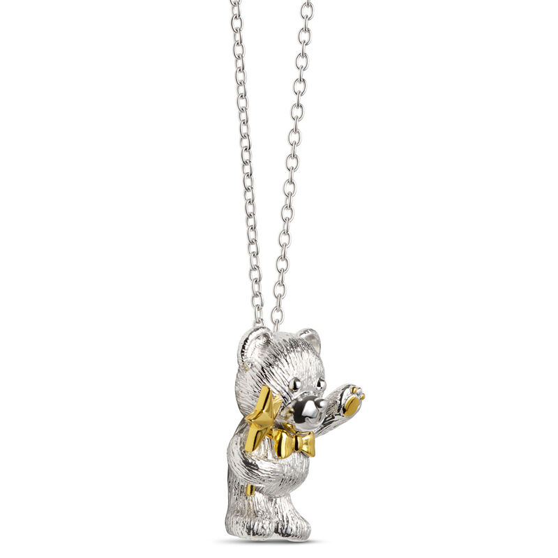 2025 Benny Bear with Wand Necklace, Sterling Silver image number 1