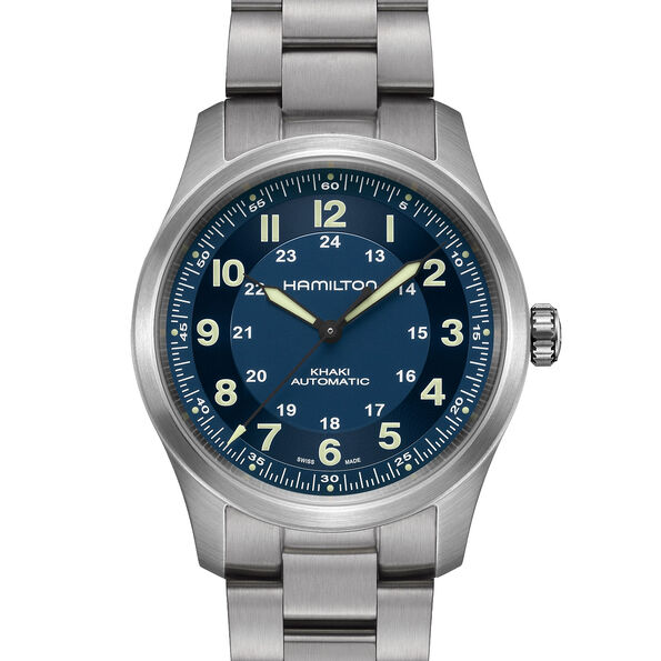 Hamilton Khaki Field Titanium Auto Watch Blue Dial, 38mm