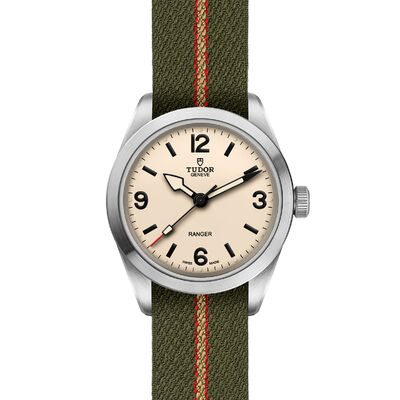 TUDOR Ranger Beige Dial Watch, 39mm