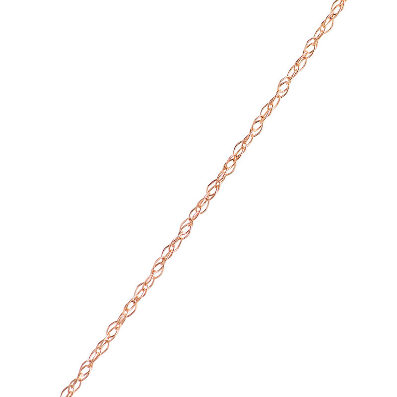 Round Morganite and Diamond Halo Pendant Necklace, 1/10 Carat, 14K Rose Gold image number 3