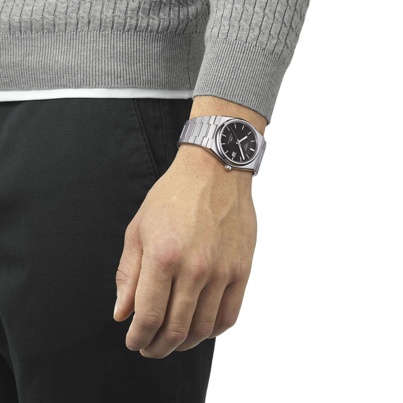 Tissot PRX Powermatic 80 Black Dial Steel Watch, 40mm image number 1
