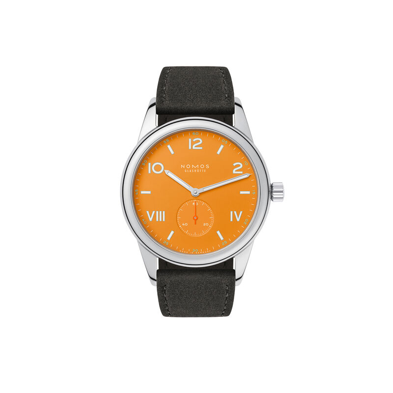 NOMOS Club Campus 38 Future Orange Dial Watch. 38.5mm image number 0