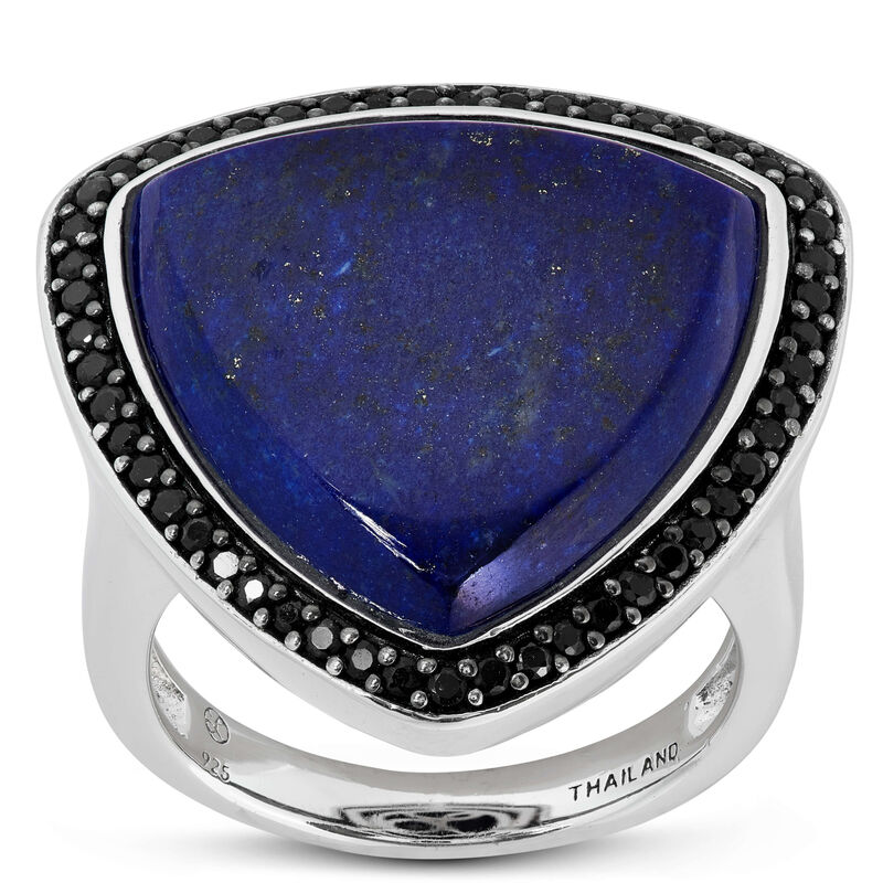 Lisa Bridge Lapis Lazuli & Black Sapphire Ring image number 0