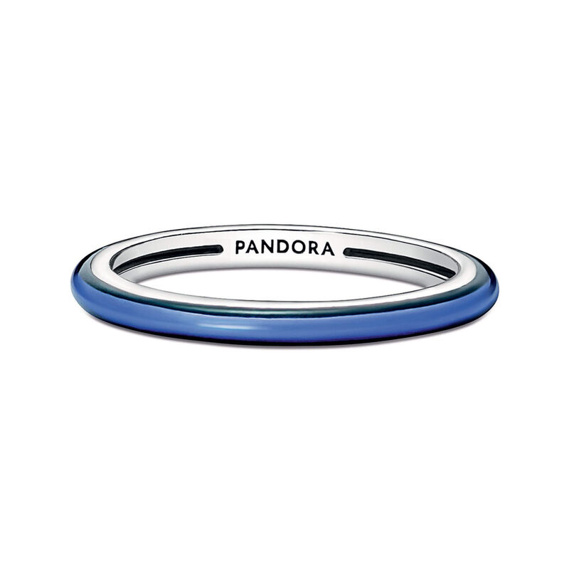 Pandora ME Electric Blue Enamel Ring image number 2