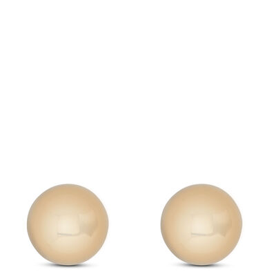 Yellow Gold Ball Earrings 14K, 4mm