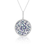 Multi-Gemstone & Diamond Necklace 14K