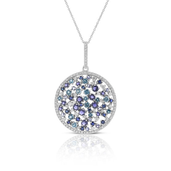 Multi-Gemstone & Diamond Necklace 14K
