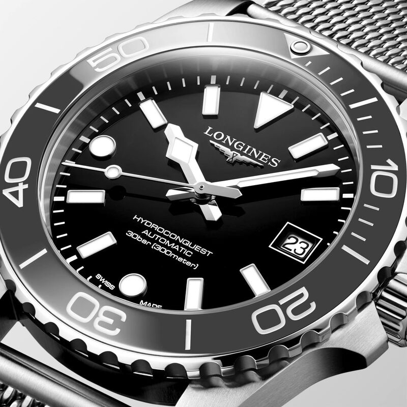 Longines Hydroconquest Black Dial Watch, 42mm image number 2
