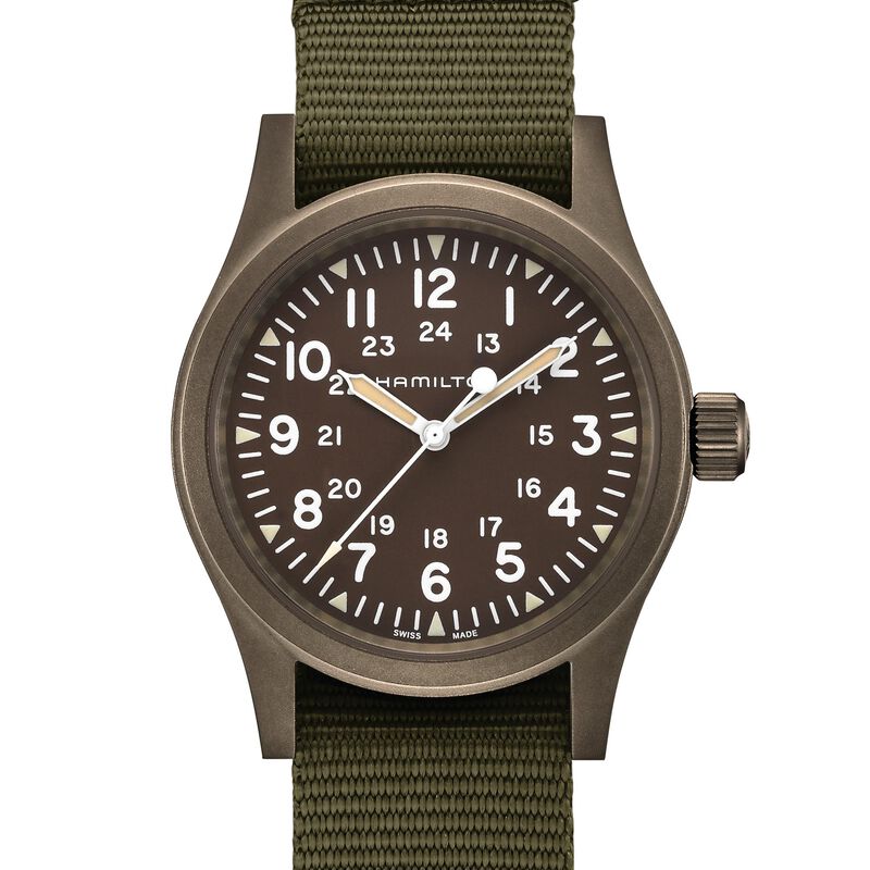 Hamilton Khaki Field Mechanical Watch Green Dial, 38mm image number 0