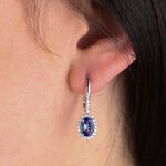 Tanzanite & Diamond Earrings 14K
