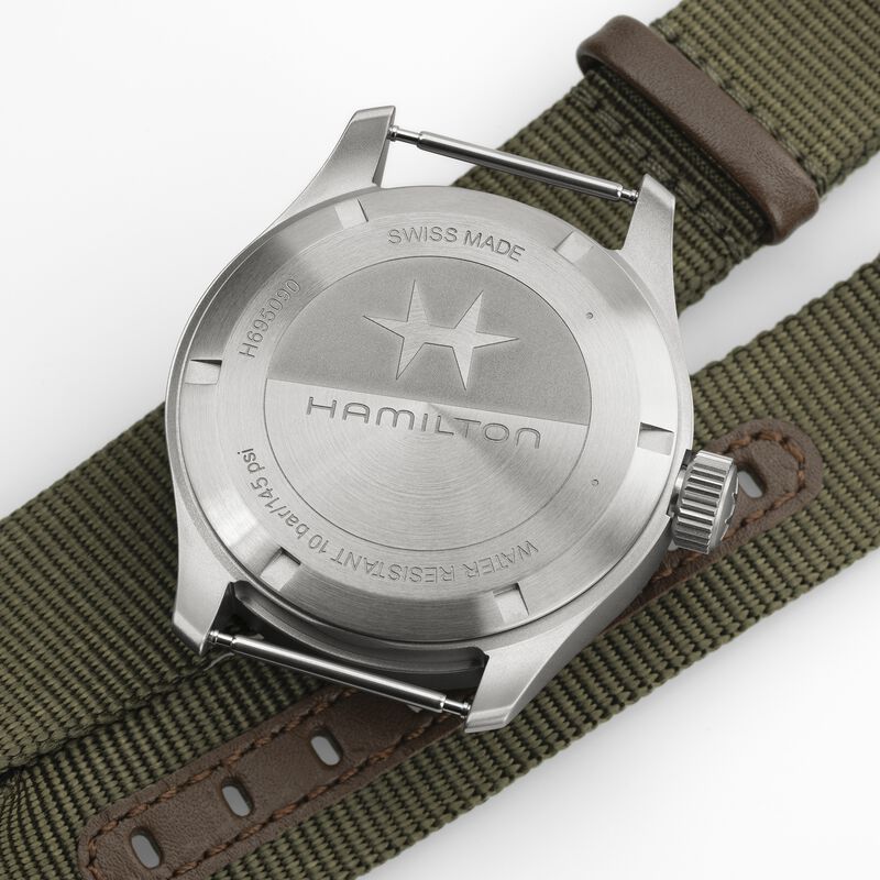 Hamilton Khaki Field Mechanical Power Reserve White Dial Watch, 40mm image number 3