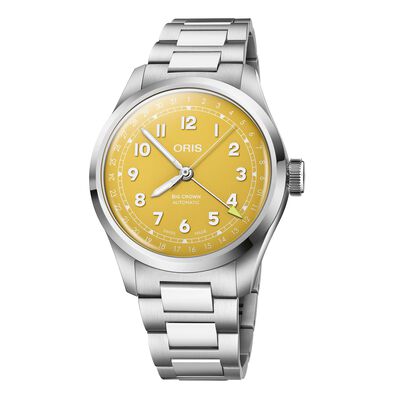 Oris Big Crown Pointer Date Yellow Dial Watch, 40mm