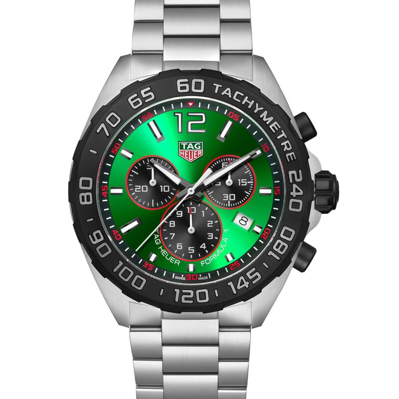 TAG Heuer Formula 1 Chronograph Green Dial, 43mm image number 0