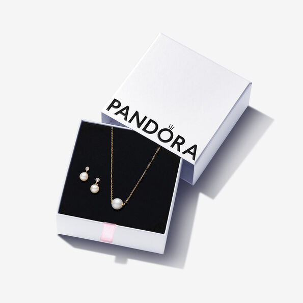 Pandora Treated Freshwater Cultured Pearl Jewelry Gift Set