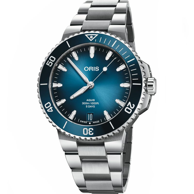 Oris Aquis Date Calibre 400 Blue Dial Watch, 43.5mm image number 0