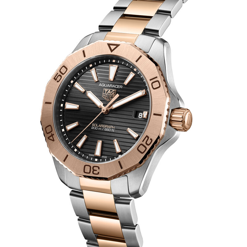 TAG Heuer Aquaracer Professional 200 Solargraph Black Dial Watch, 40mm image number 3