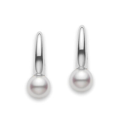 Mikimoto Classic Elegance Akoya Cultured Pearl Earrings 18K