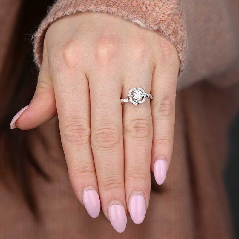 Diamond Engagement Ring 14K image number 2